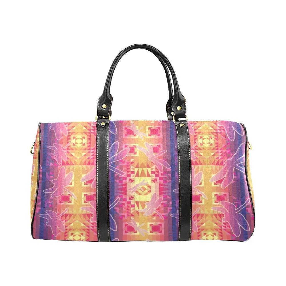 Kaleidoscope Dragonfly Waterproof Travel Bag