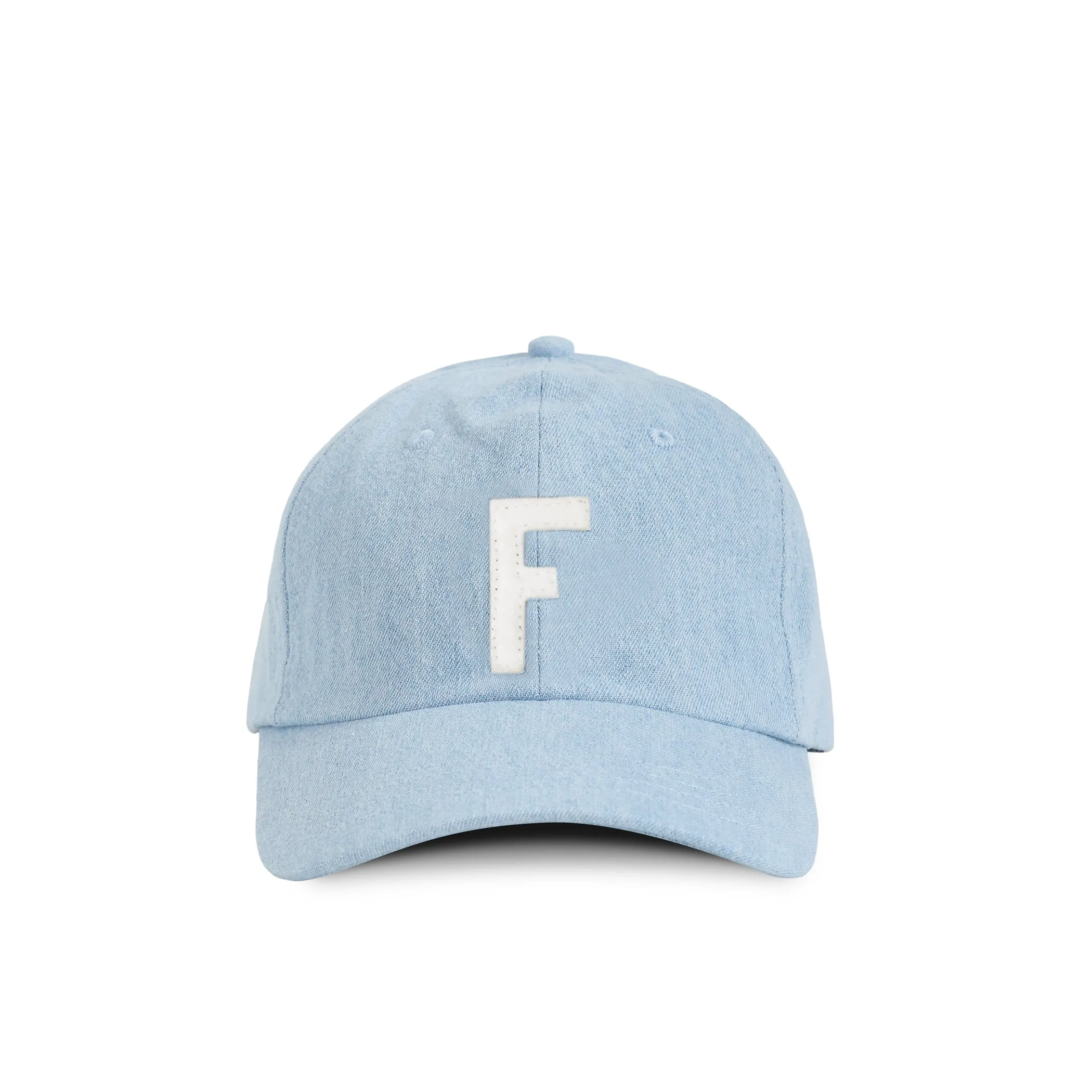 Kids Letter F Baseball Hat Denim