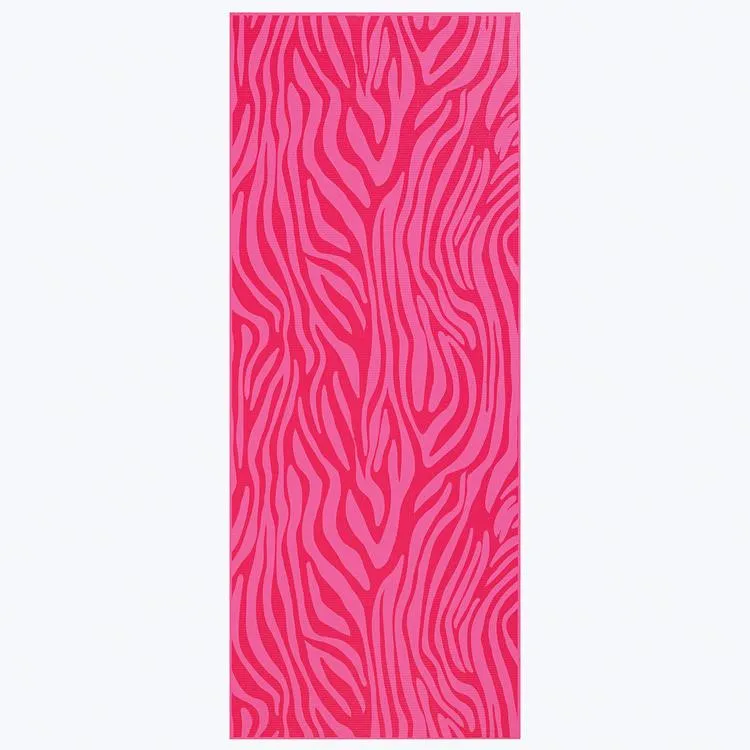 Kids Pink Zebra Yoga Mat (4mm)