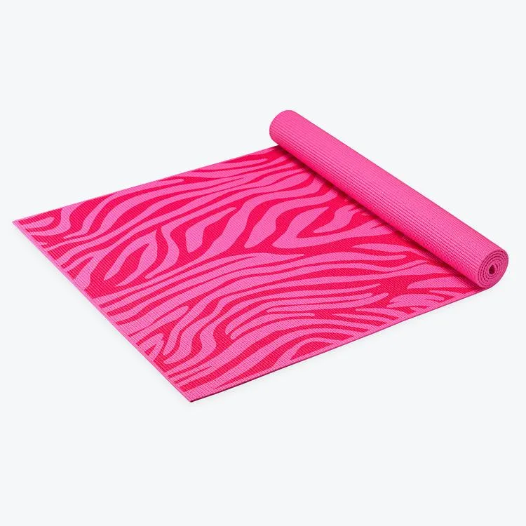 Kids Pink Zebra Yoga Mat (4mm)