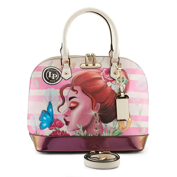 LA PHILIPE LP1027-14 PINK BEAUTY HANDBAG-OVAL