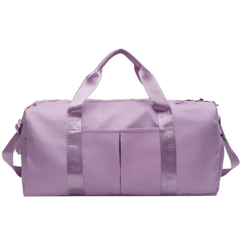 Large capacity sports fitness bag fashion simple leisure short distance travel bag dry wet separation Yoga handbag