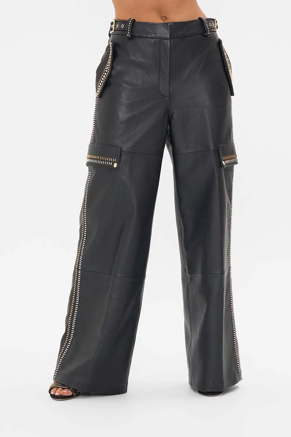 LEATHER UTILITY PANT THEY CALLED HER NEFERTARI