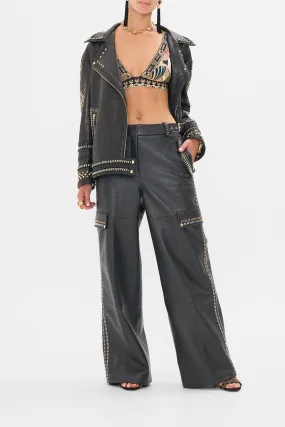 LEATHER UTILITY PANT THEY CALLED HER NEFERTARI