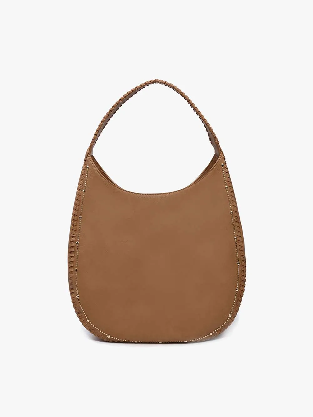 Leslie Studded Whipstitch Hobo