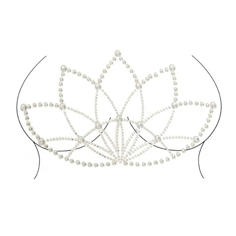 Lotus Adhesive Body Jewels Sticker (6pk)