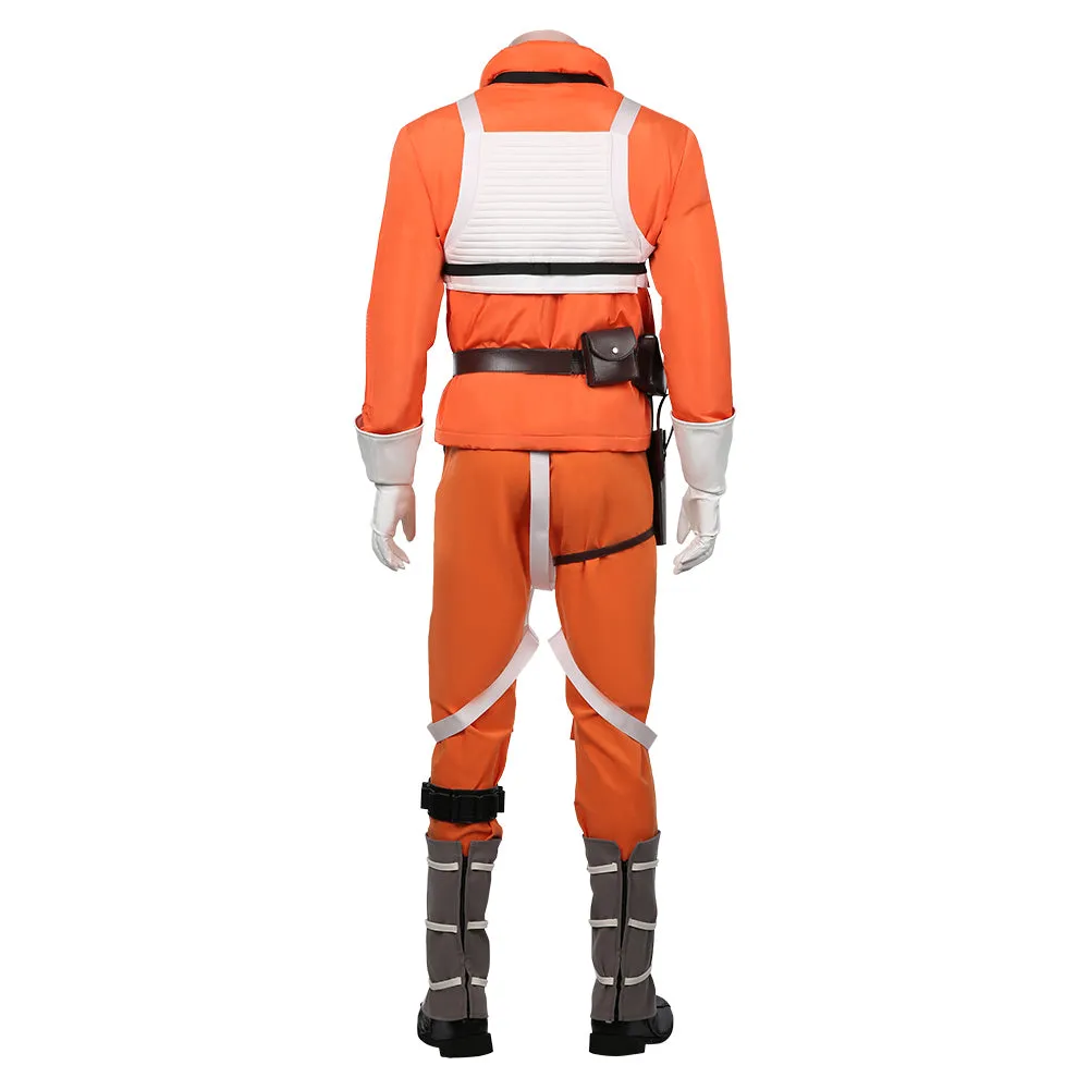 Luke Skywalker Pilot Jumpsuit Halloween Carnival Suit Cosplay Costume