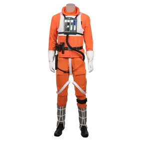 Luke Skywalker Pilot Jumpsuit Halloween Carnival Suit Cosplay Costume