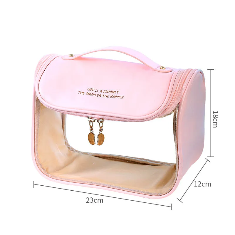 Makeup Pouch Large Capacity Makeup Bag Waterproof Women Hanging Toiletry Bag Cosmetic Organizer Travel Supplies