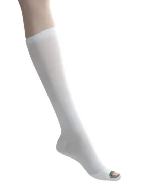 Medline EMS Knee Length Anti-Embolism Stockings: White, Long, X-Large, 1 Count