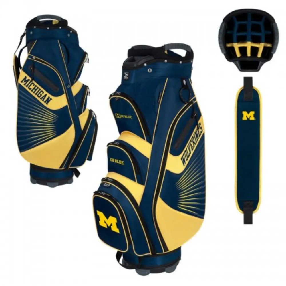 Michigan Wolverines WinCraft "The Bucket II" 14-Way Cooler Cart Golf Bag