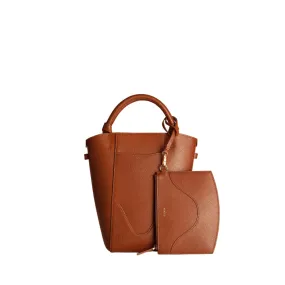 Mini Marina Bucket Bag Chestnut