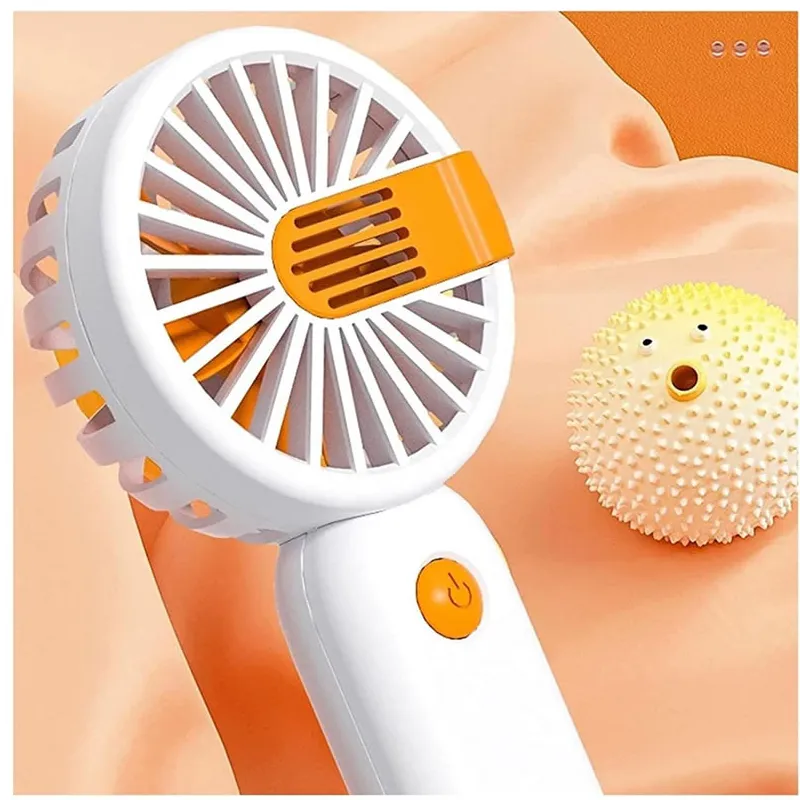 Mini Usb Charging Handheld Fan Pm-026 Orange