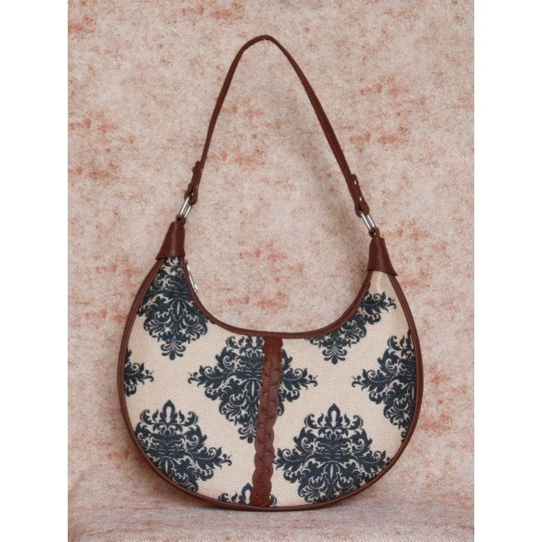 Mughal Motif Hobo Bag