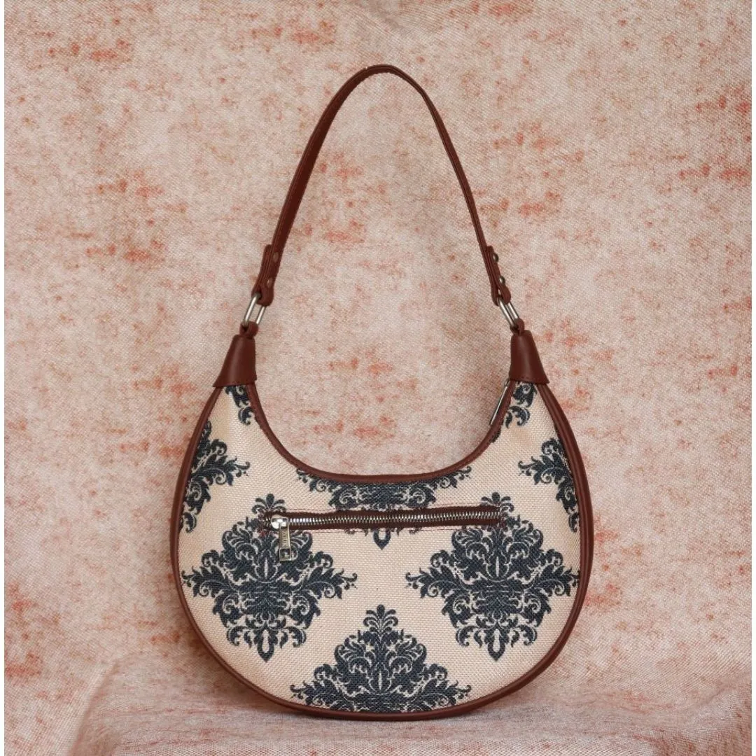 Mughal Motif Hobo Bag