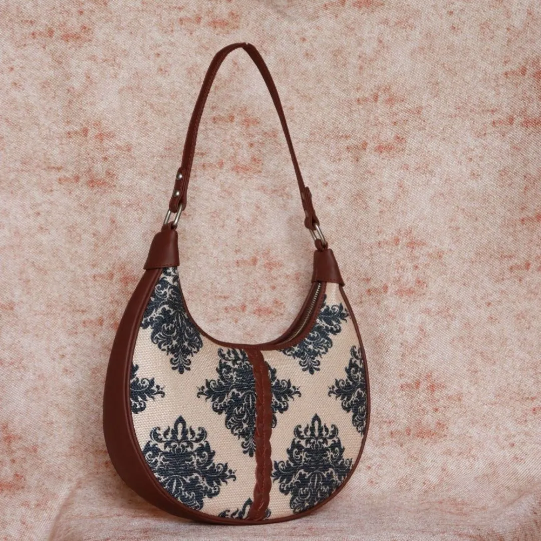 Mughal Motif Hobo Bag