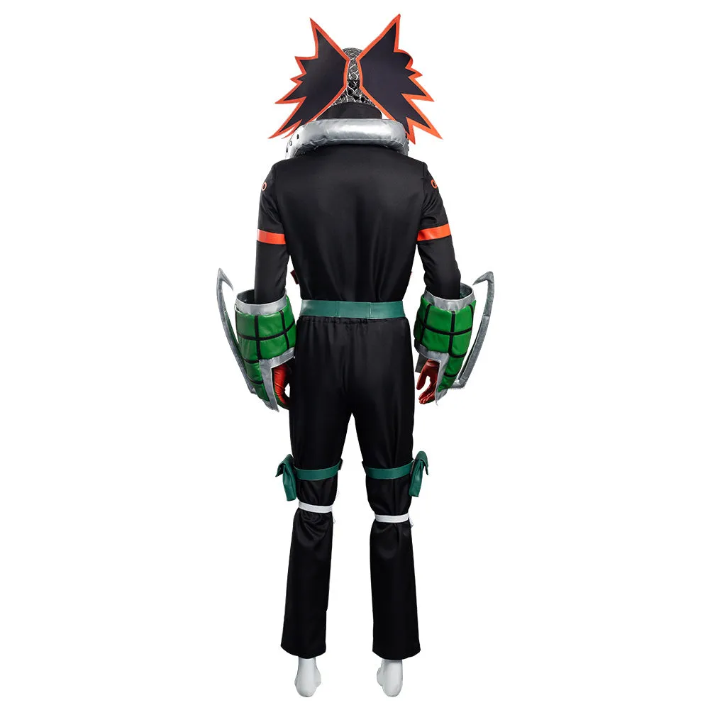 My Hero Academia S5 Bakugou Katsuki Cosplay Costume Battle Outfits Halloween Carnival Suit