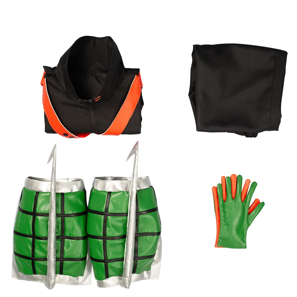 My Hero Academia S5 Bakugou Katsuki Cosplay Costume Battle Outfits Halloween Carnival Suit