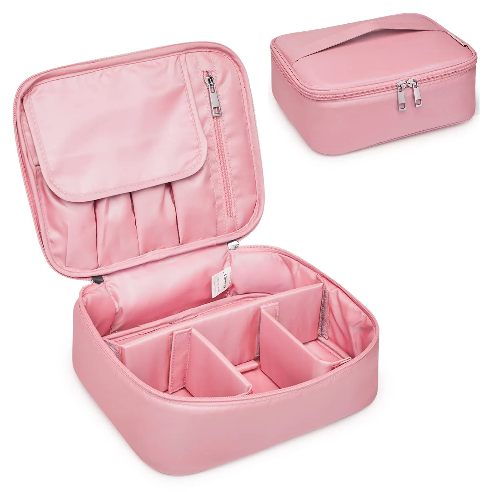 Narwey Travel Large Cosmetic Case Makeup Bag