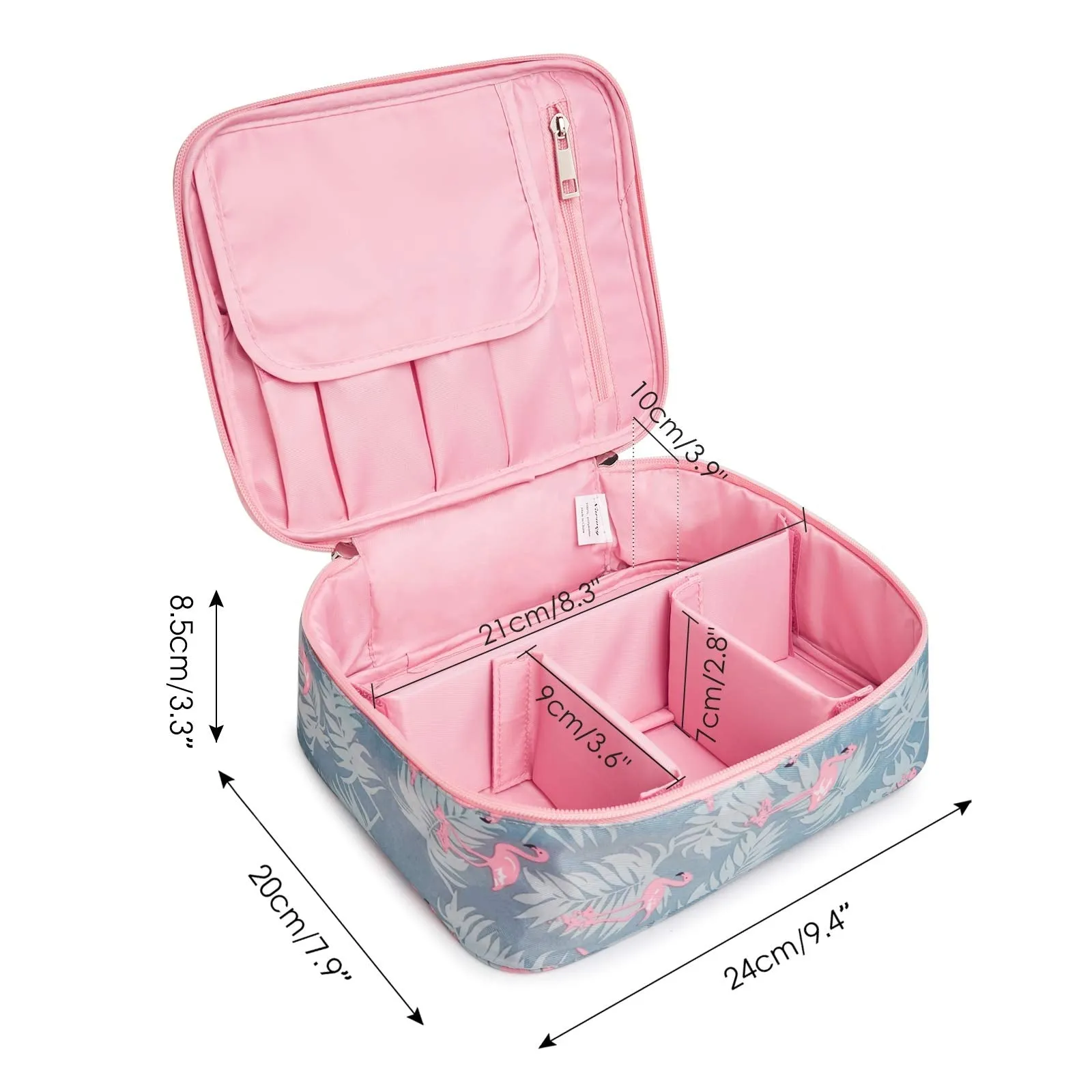 Narwey Travel Large Cosmetic Case Makeup Bag