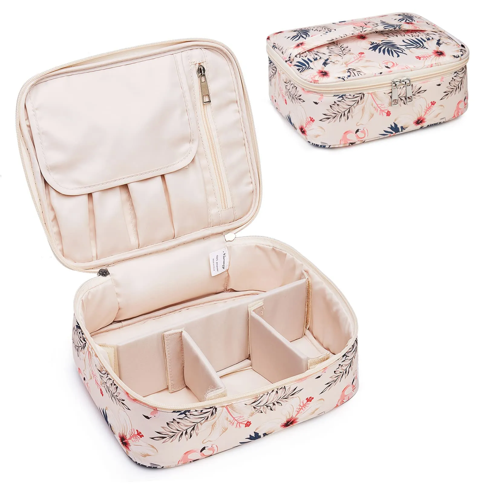 Narwey Travel Large Cosmetic Case Makeup Bag