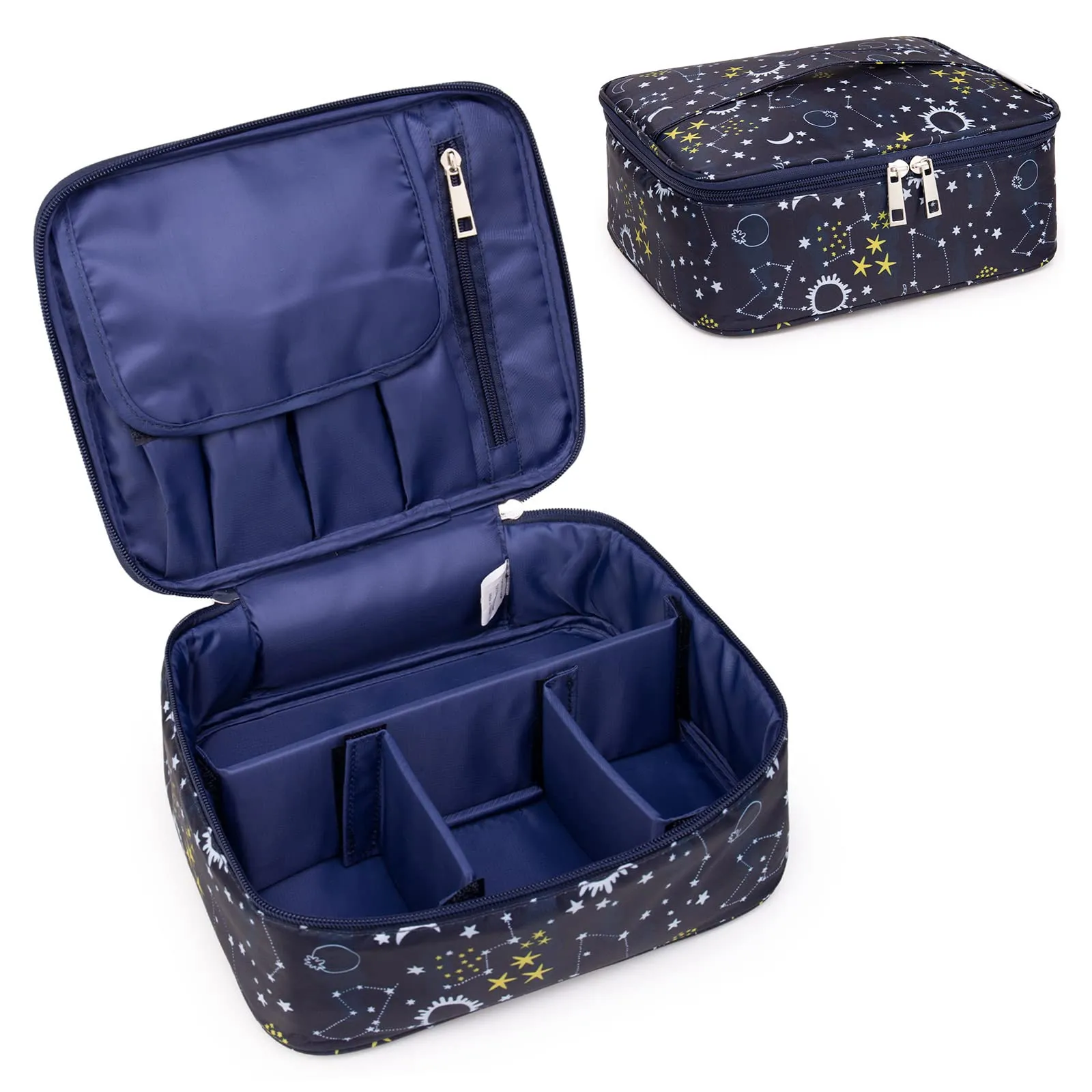 Narwey Travel Large Cosmetic Case Makeup Bag