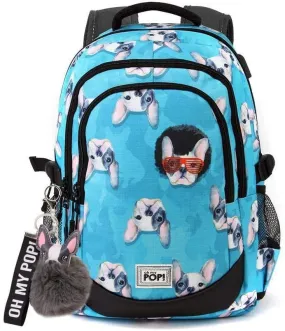 Oh My Pop! Doggy-Running HS Backpack School Daypack 44 cm