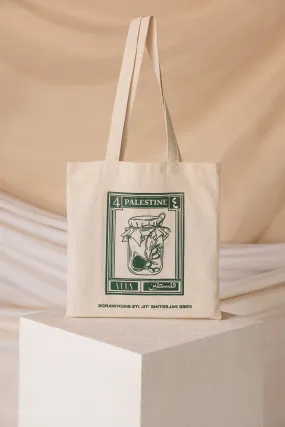 Palestine stamp tote