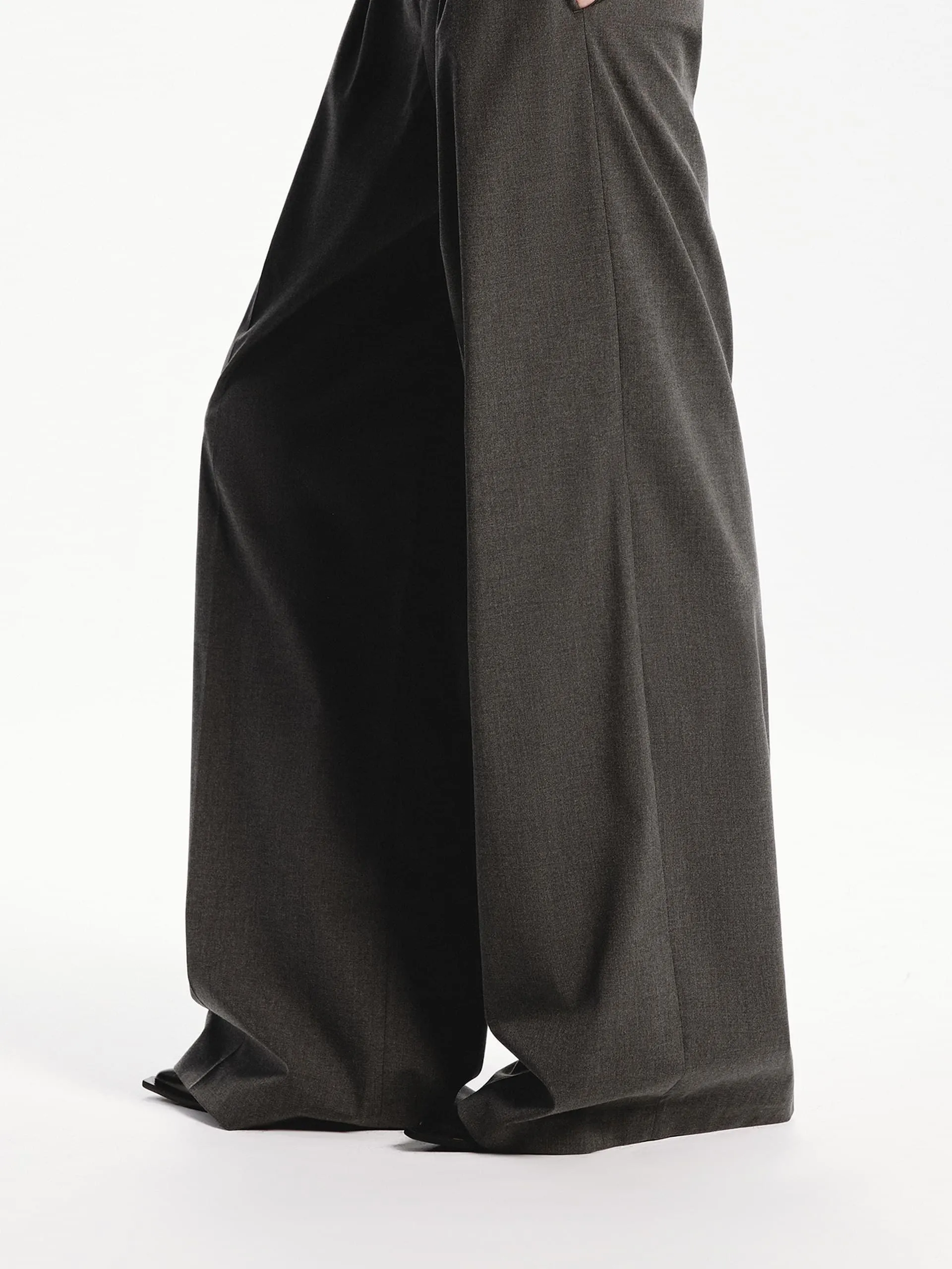 Pleated Wide Leg Pants