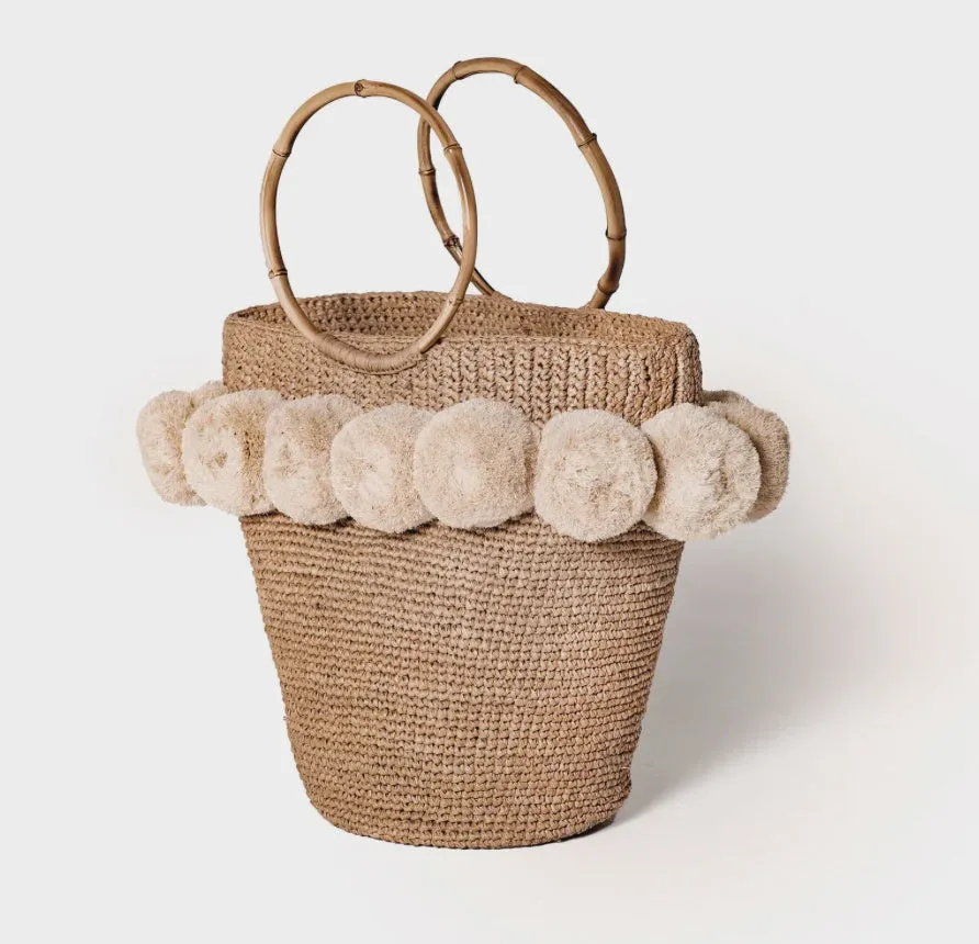 Pom Pom Bucket bag