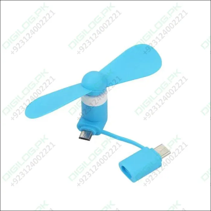 Portable 2 In 1 Mini Usb Fan For Phone Mix Color