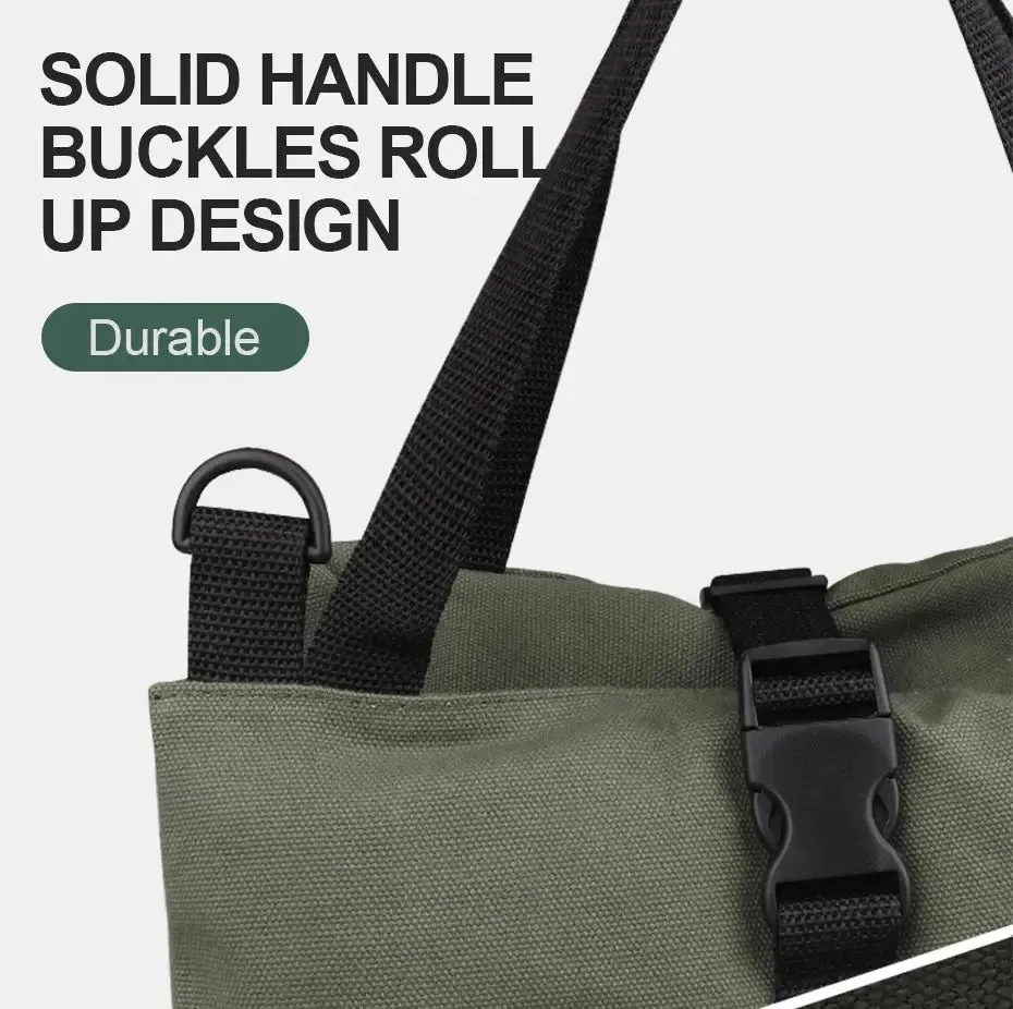 Portable Tool Roll Bag Pouch Wrench Screwdriver Pliers Roll Bag Case Canvas Roll Tool Bag Organizer Tools Storage Bag Case