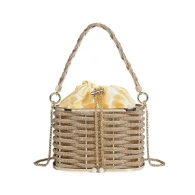 Pre Order:  Sparkling Water Diamond Basket Evening Handbag