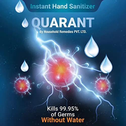 QUARANT 80% Alcohol Based Instant Hand Sanitizer Spray, Small Pocket Size Liquid Spray Bottle, Kills 99.9% Germs, WHO Recommended Formula & FDA Approved, 100 ML (Pack of 5)