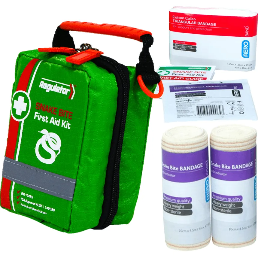 Regulator Snake Bite First Aid Kit Bandage Guide Bushwalking Hiking