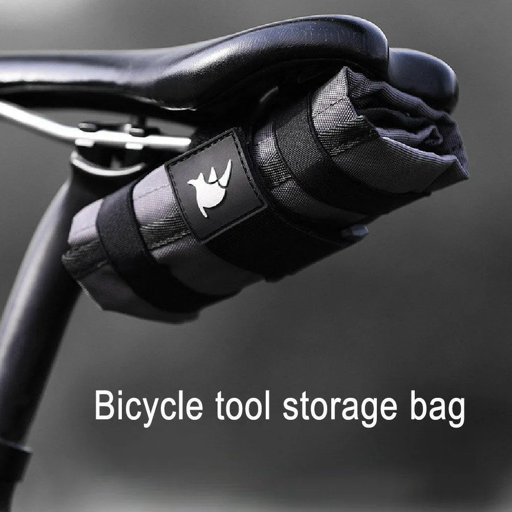 Rhinowalk Bicycle Tool Storage Bag Folding Portable Tool Bags Foldable Bag Bike Saddle Bag