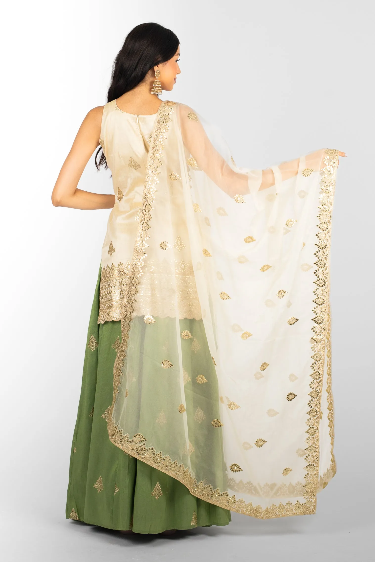 Sage Harmony Mandala Suit and Dupatta