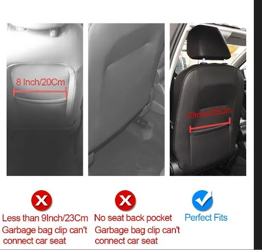 Seat Back Row Trash Bag for Tesla Model 3/Y/X