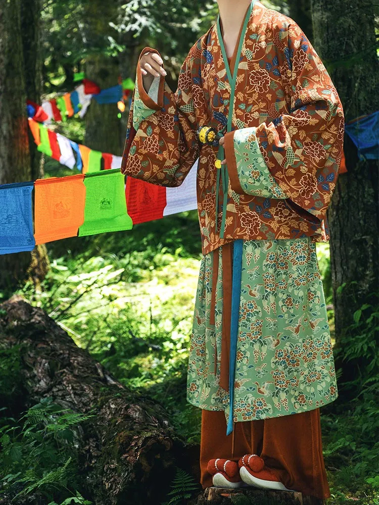 Shi'er Jin 十二锦 Twelve Brocades Wei Jin Zheyi Jacket Zhiju Robe Set