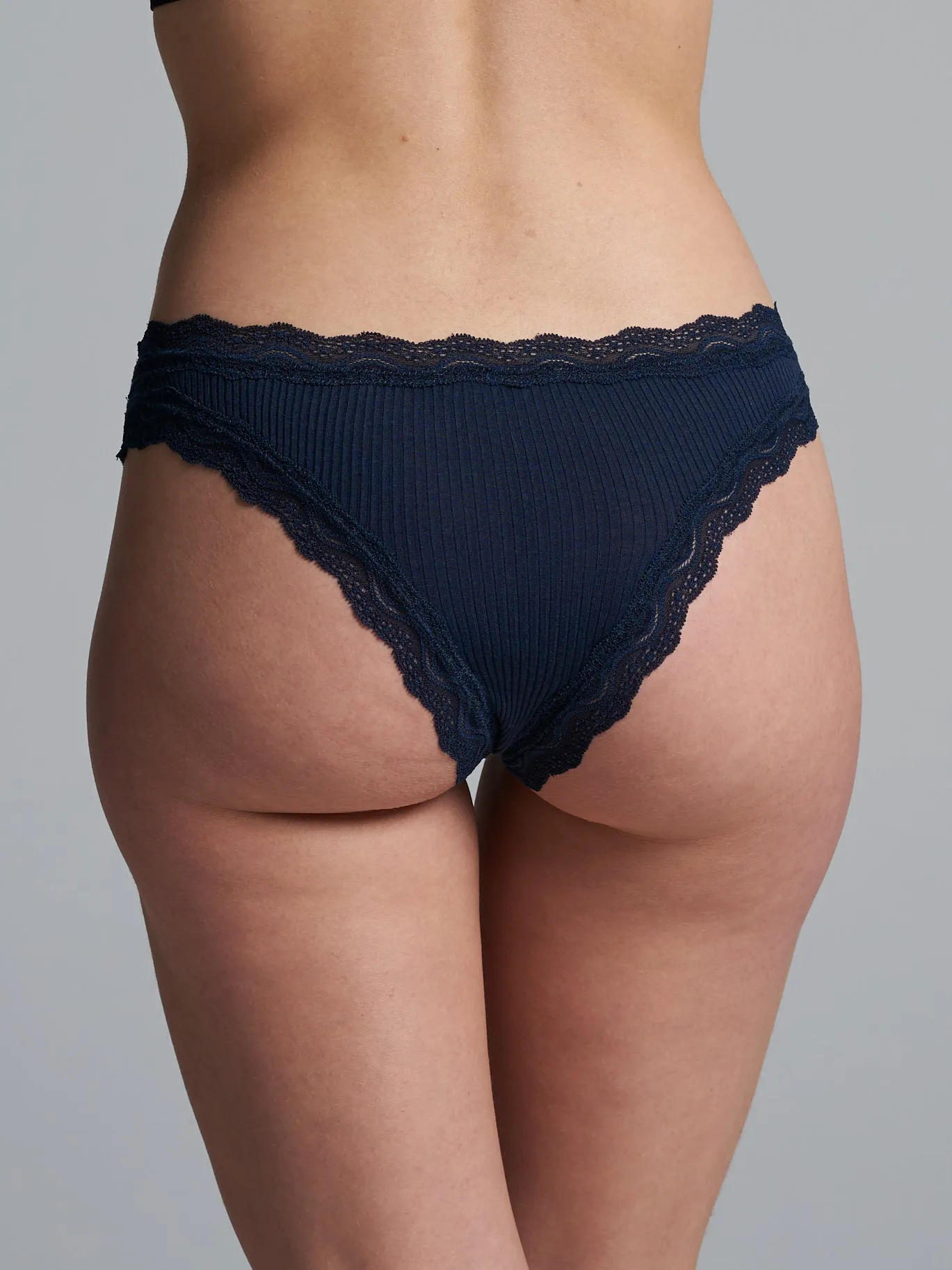 Silky Tanga | Silk 2-pack - Navy