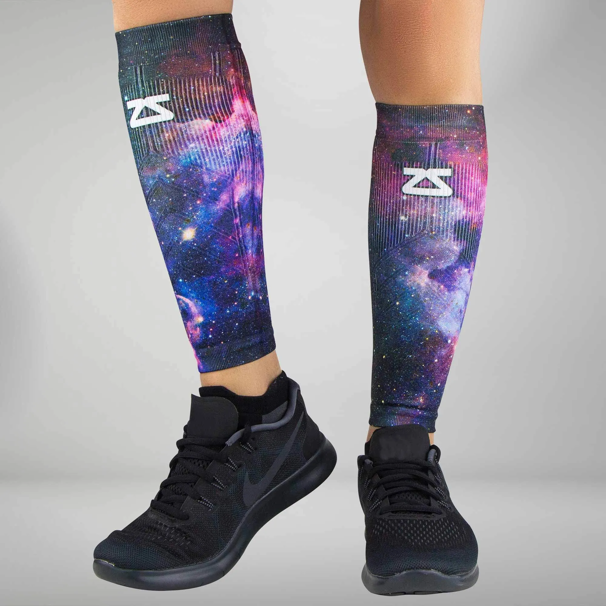 Space Nebula Compression Leg Sleeves