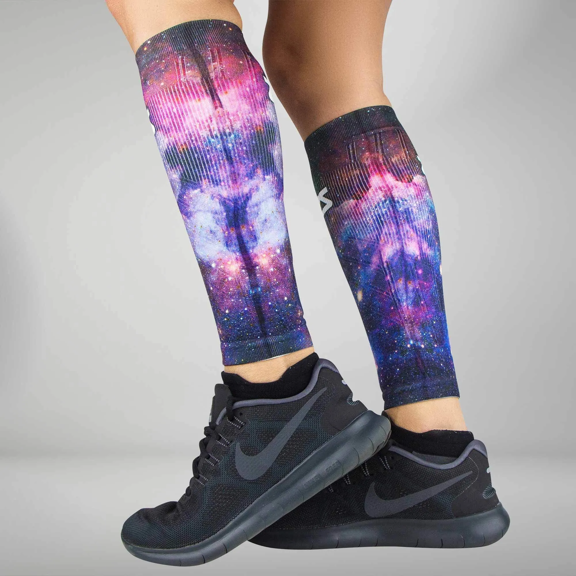 Space Nebula Compression Leg Sleeves