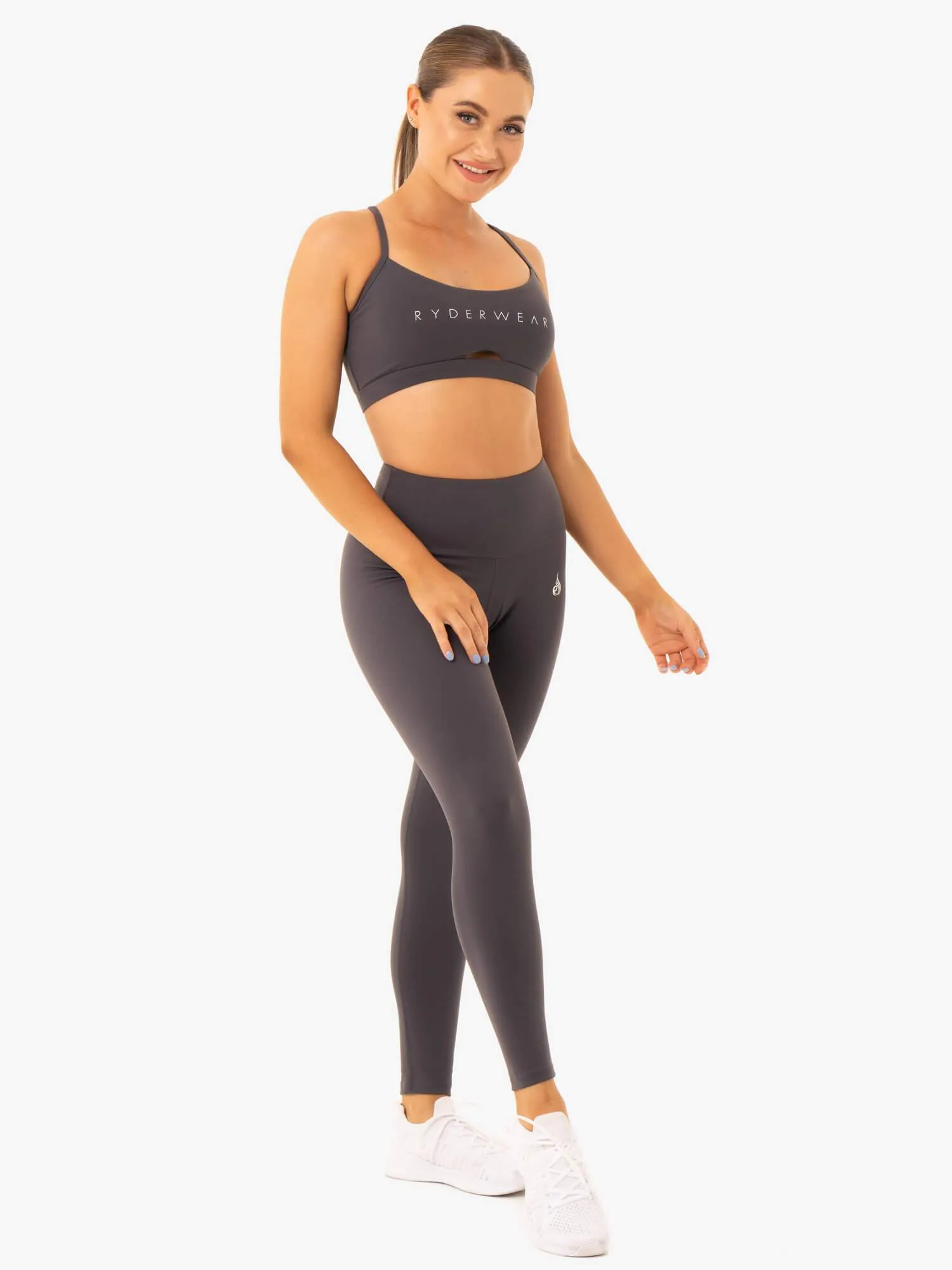 Staples Sports Bra - Charcoal