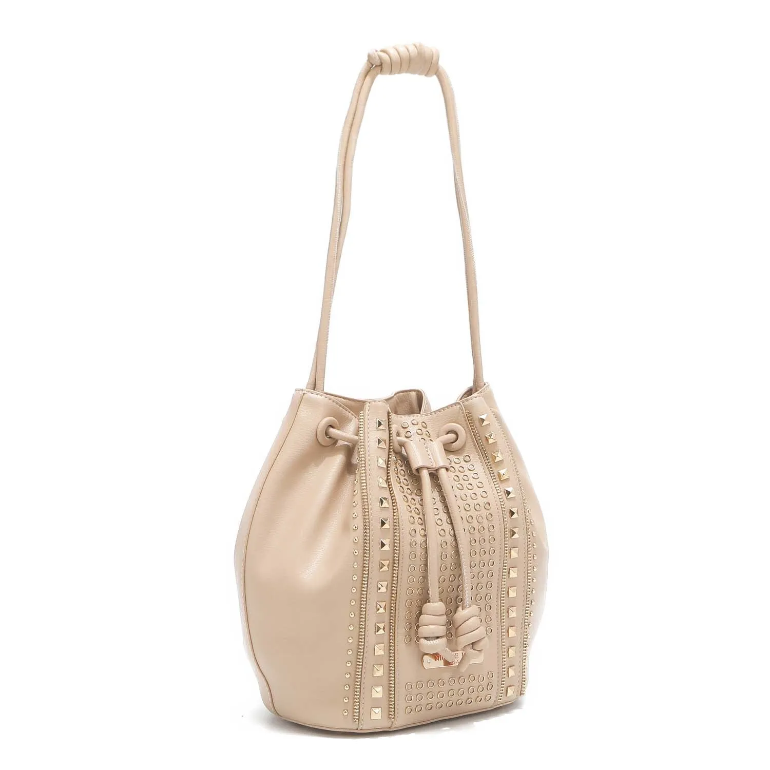 STUDDED BUCKET BAG