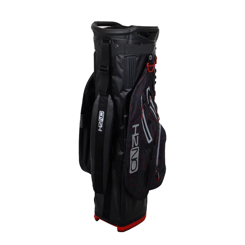 SUN MOUNTAIN 9" H2NO Lite Cart Bag (Black/Red/Cadet)