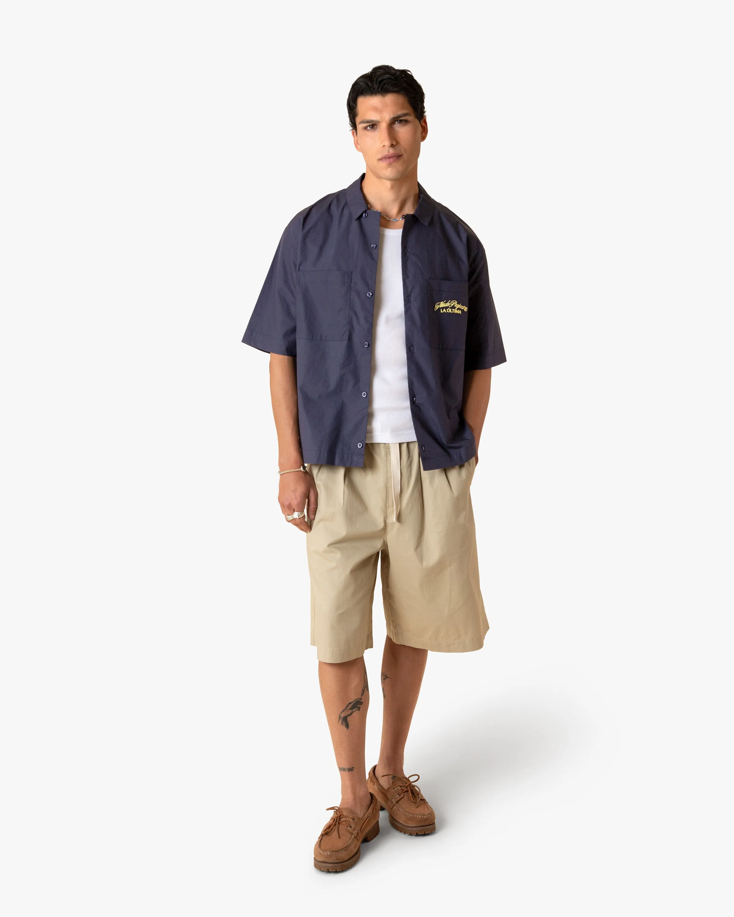 TAILORING SHORTS BEIGE