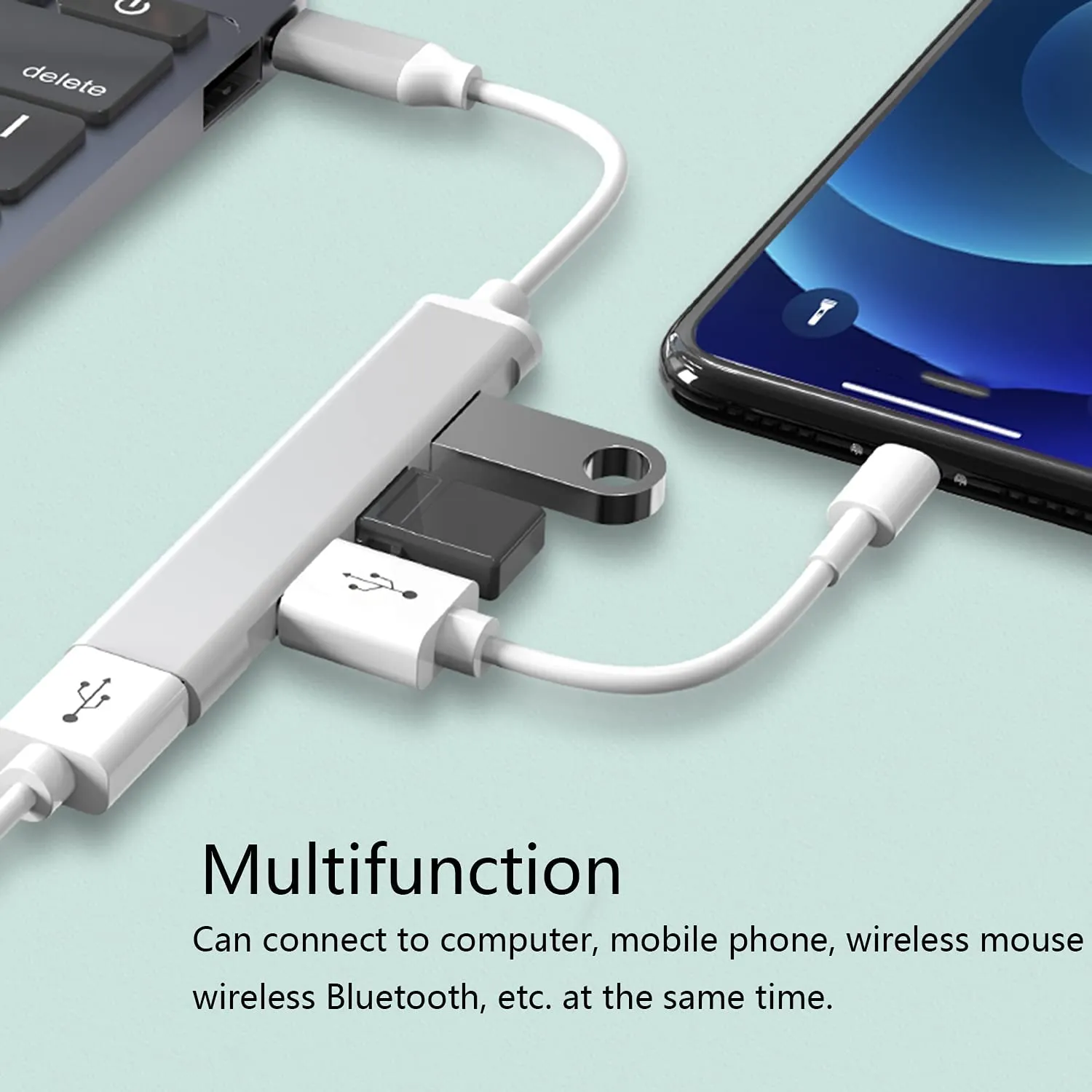 Tesla USB Tepy C Hub suitable for Model 3/Y/S/X 4 in 1 USB 3.0 Ports