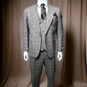 Tiglio Rosso Orvietto Grey/Brown Windowpane TL5167