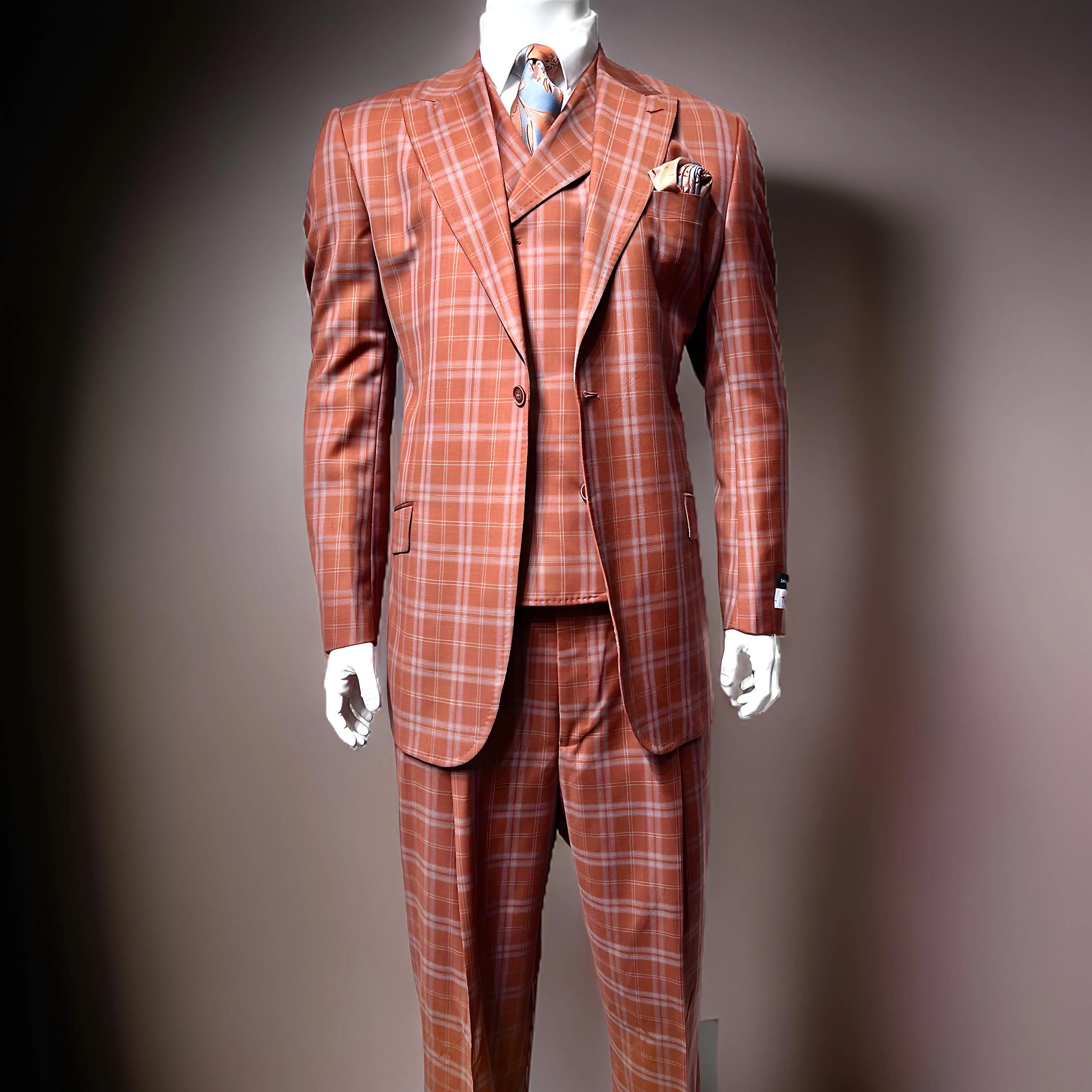 Tiglio Rosso San Giovesse Rust / Grey Plaid TL6340