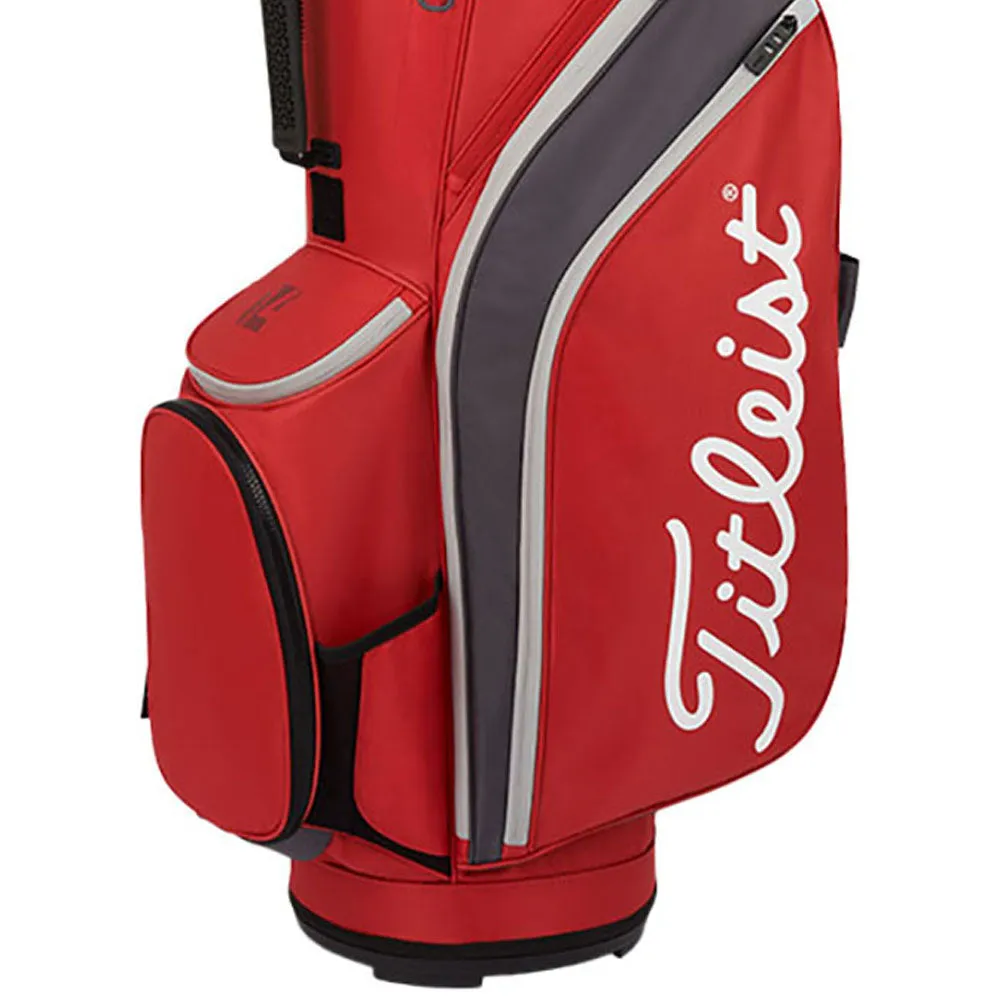 Titleist Cart 14 Lightweight Cart Bag - Dark Red/Graphite/Grey